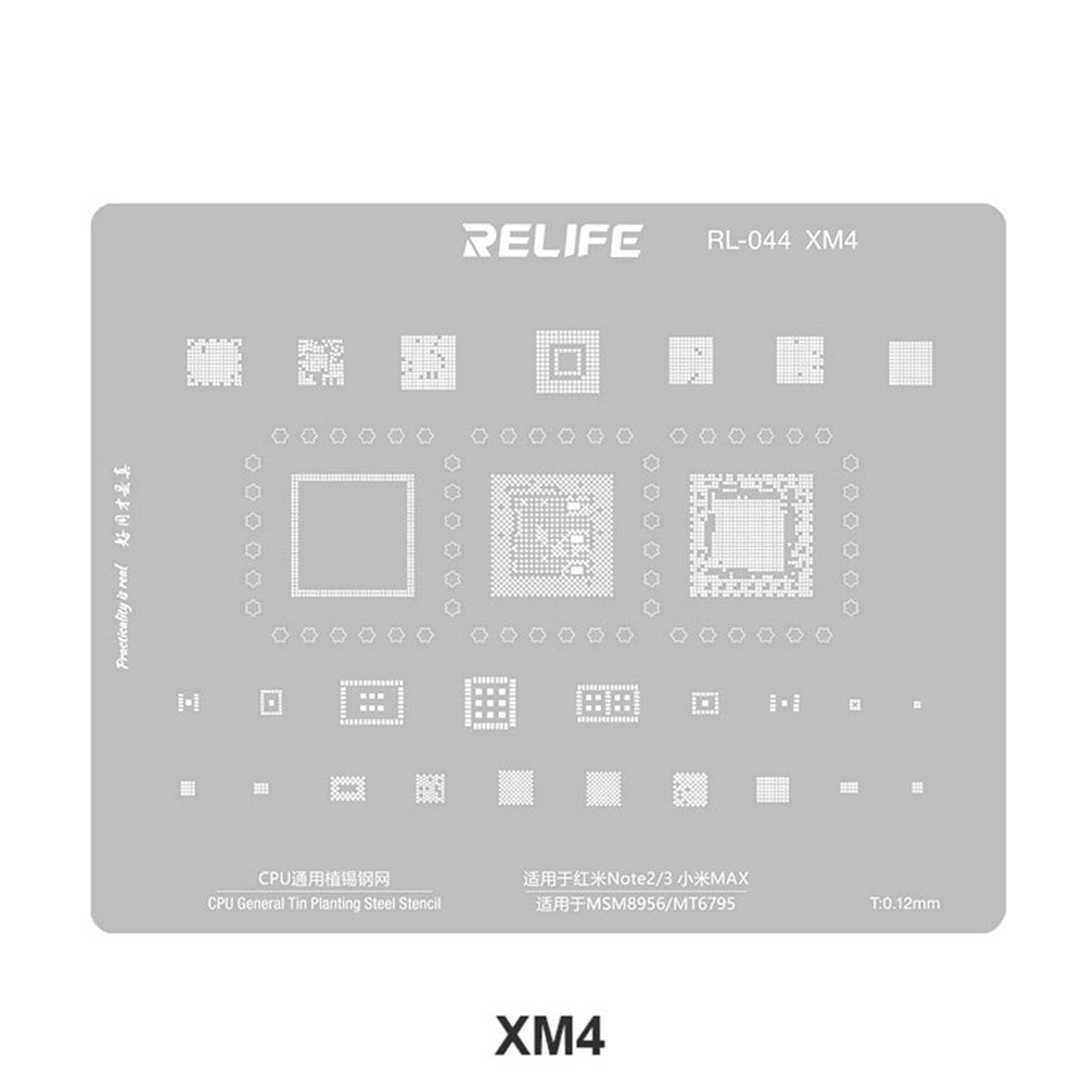 BGA šablon Relife RL-044 V2.0 za CPU Xiaomi serije