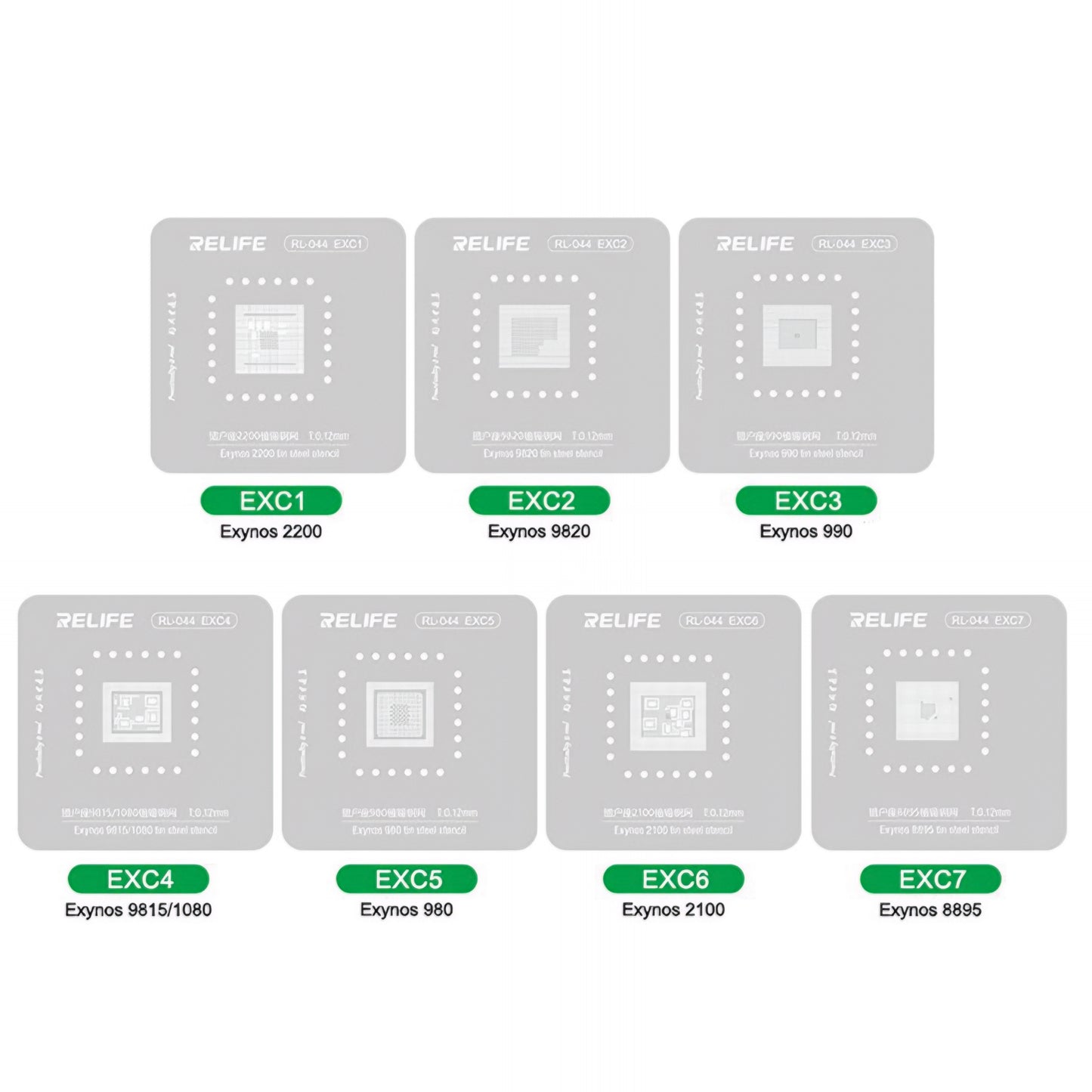 BGA šablon Relife RL-044 za Android CPU