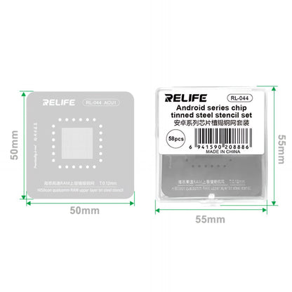BGA šablon Relife RL-044 za Android CPU