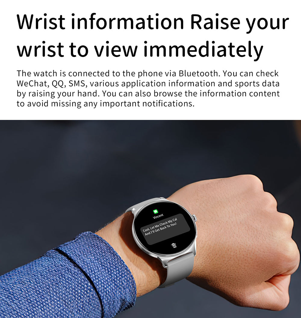 Smartwatch Blavec M01 Vesta Call, Crna