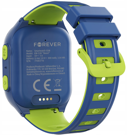 Smartwatch Forever Kids Boost KW-530 Call, Plava