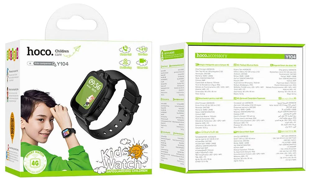 Smartwatch HOCO Y104 Kids Call, Crni