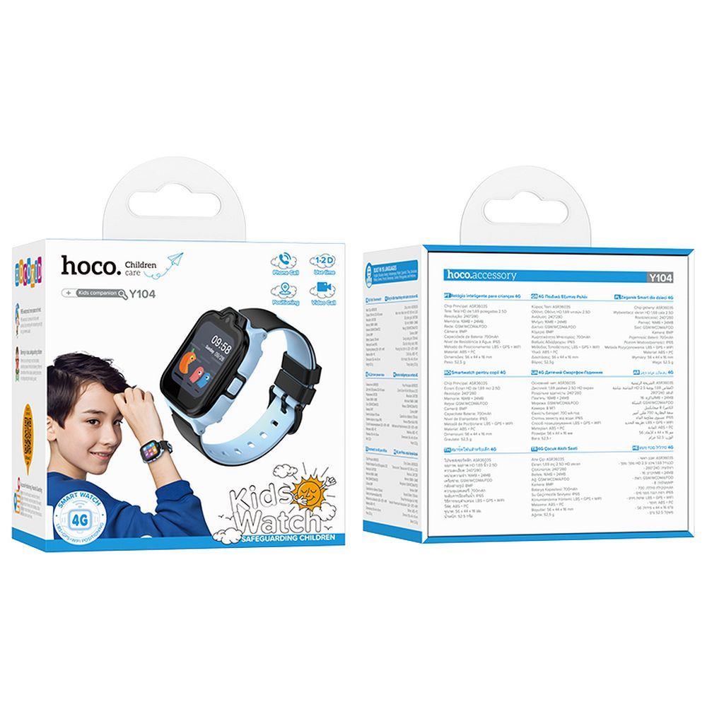 Smartwatch HOCO Y104 Kids Call, Plavi