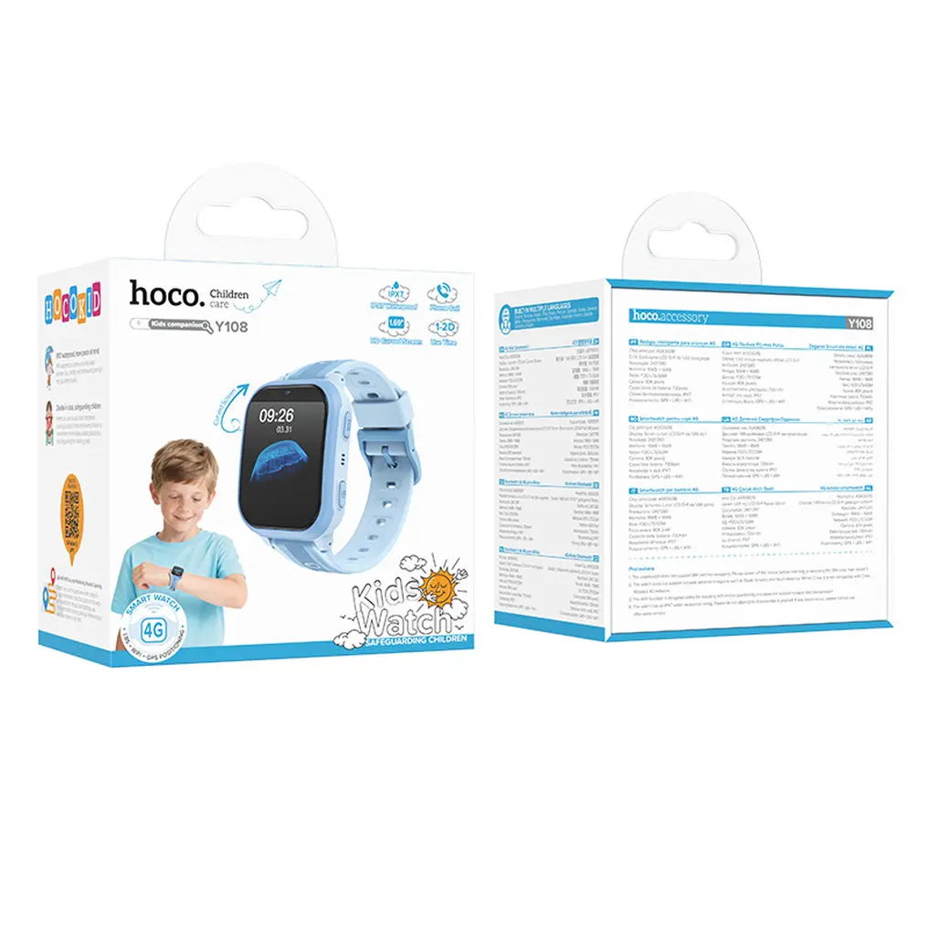 Smartwatch HOCO Y108 Kids Call, Plava