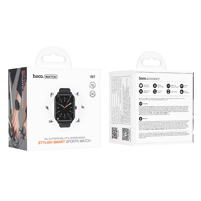 Smartwatch HOCO Y27 Call, Crni