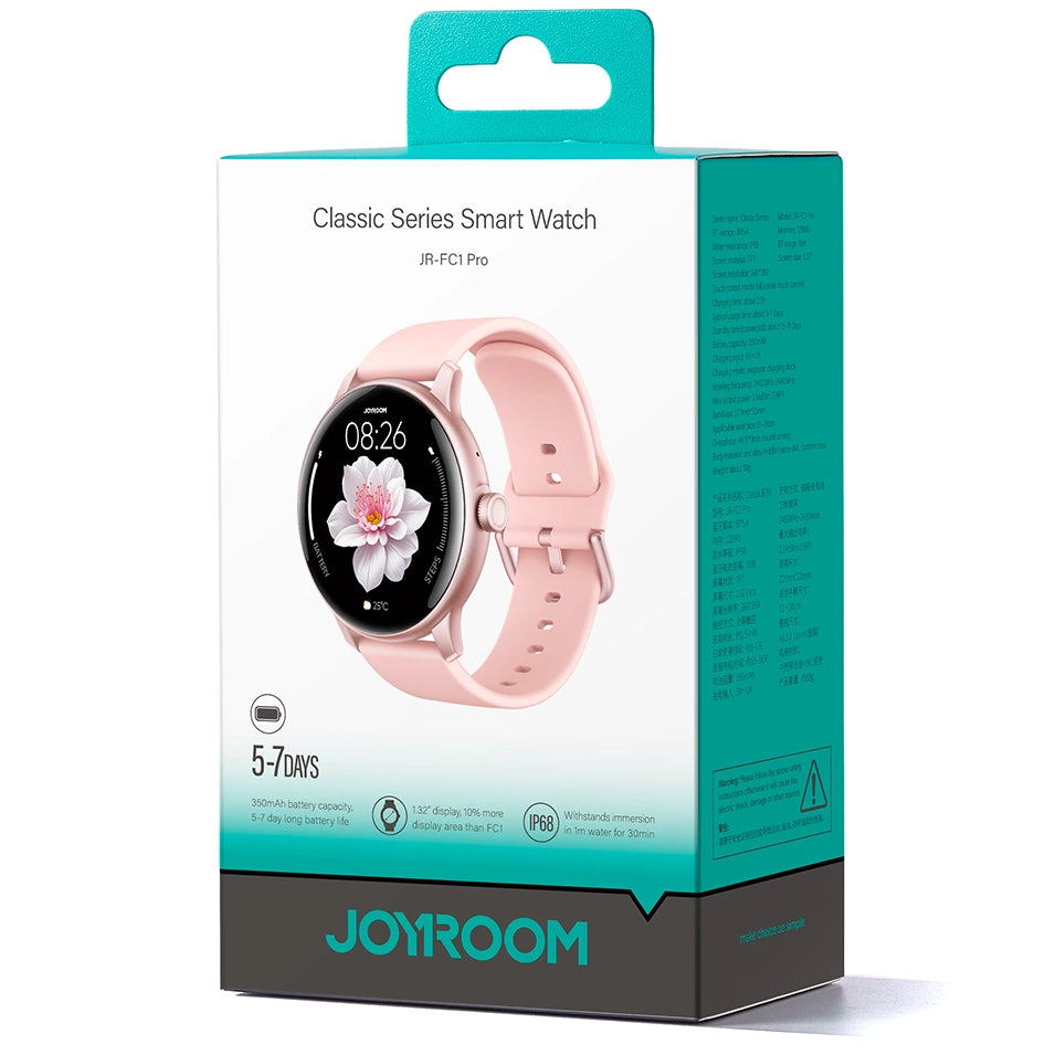 Smartwatch Joyroom JR-FC1 Pro Call, Roze
