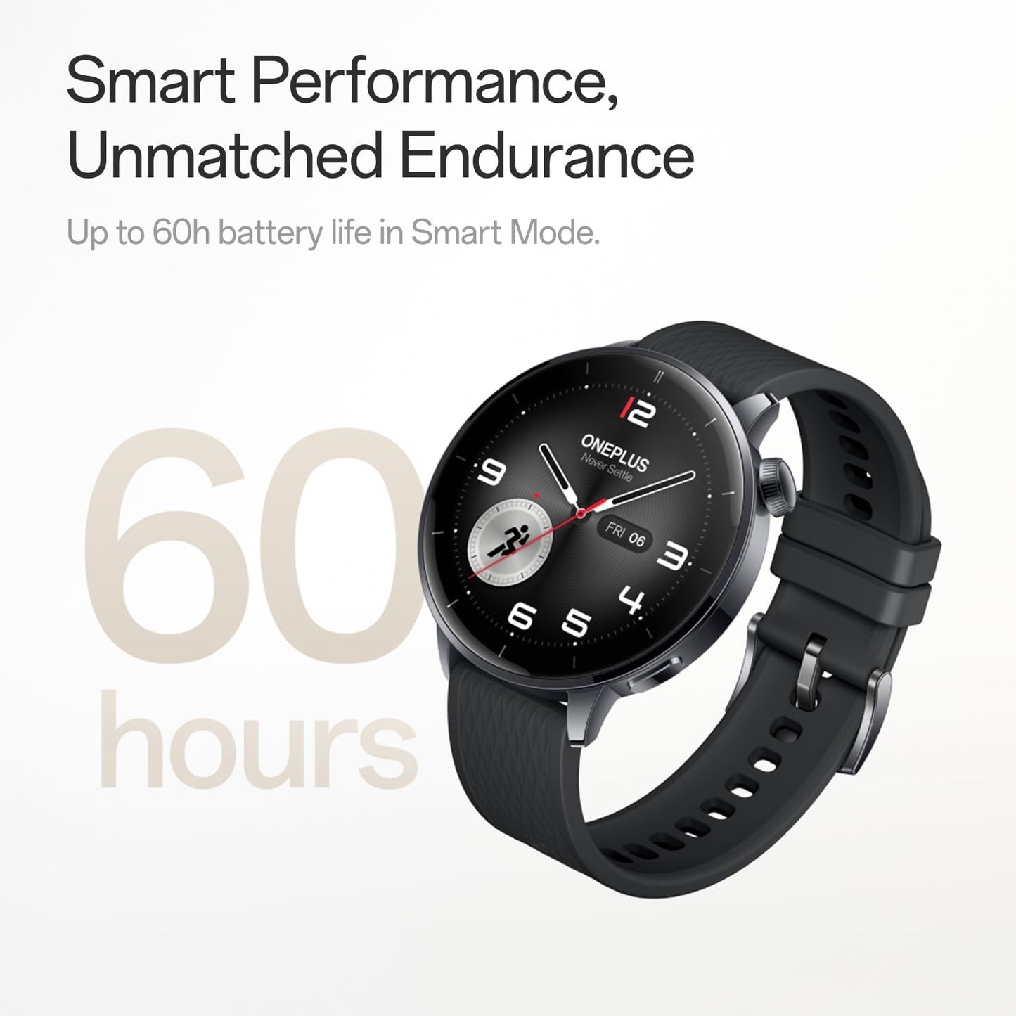 Smartwatch OnePlus Watch 3, 43mm, Srebrni 5491100422