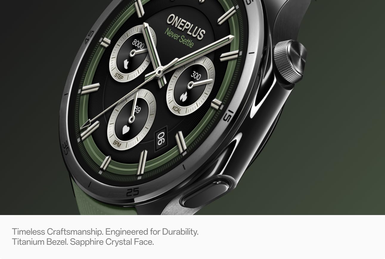 Pametni sat OnePlus Watch 3, 46mm, Zelena, Refabrikovan 5491100341