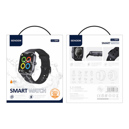 Smartwatch Sendem QX01, Black 