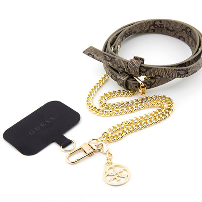 Kaiš za telefon Guess 4G Chain CBDY, Braon