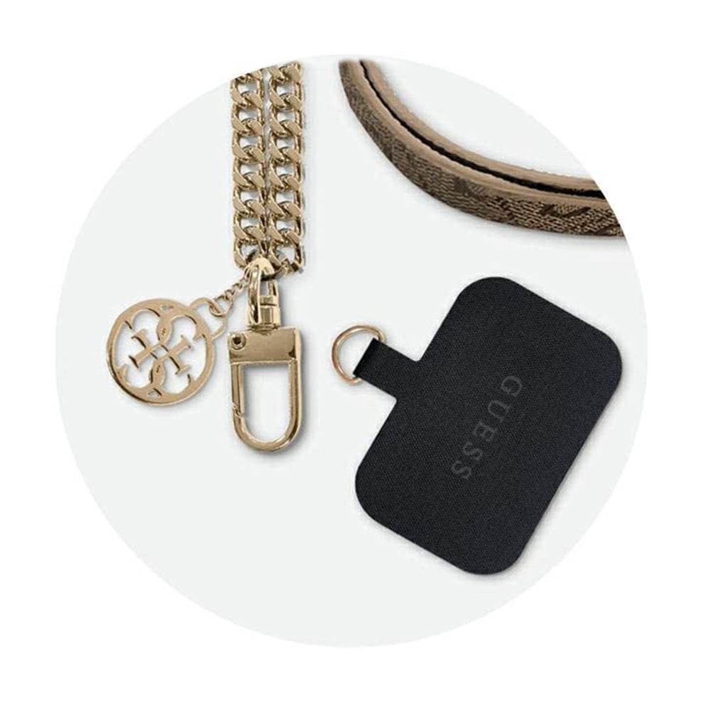 Kaiš za telefon Guess 4G Chain CBDY, Braon