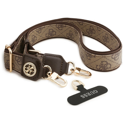 Telefonski kaiš Guess 4G Strass Metal Logo, Braon