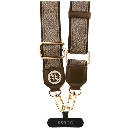 Telefonski kaiš Guess 4G Strass Metal Logo, Braon