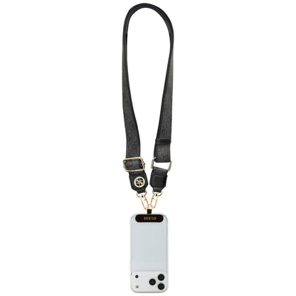 Telefonski kaiš Guess 4G Strass Metal Logo, Crni