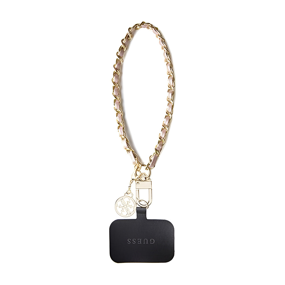 Snur Telefon Guess Saffiano 4G Charm, Crni