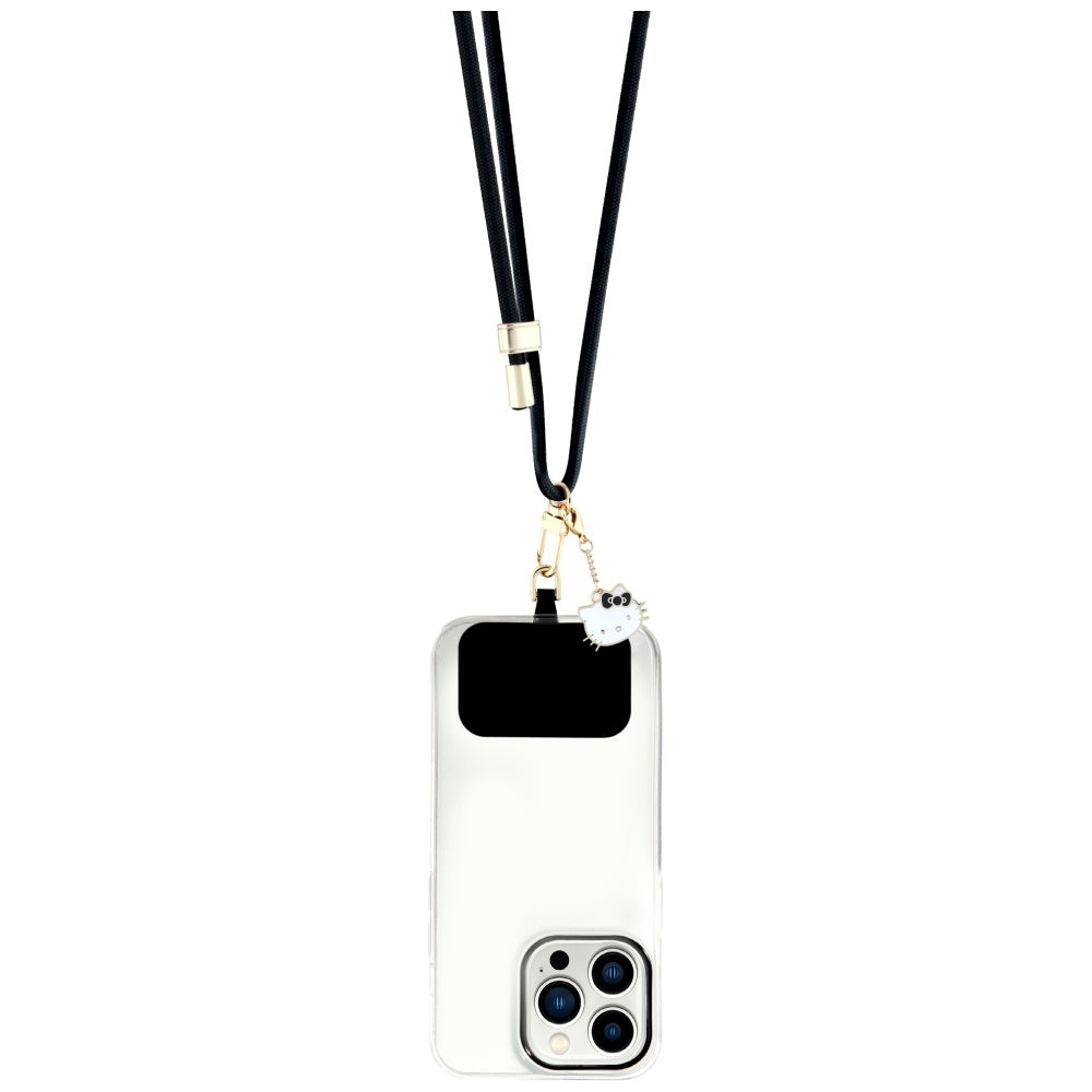 Hello Kitty Crossbody kaiš za telefon, crni