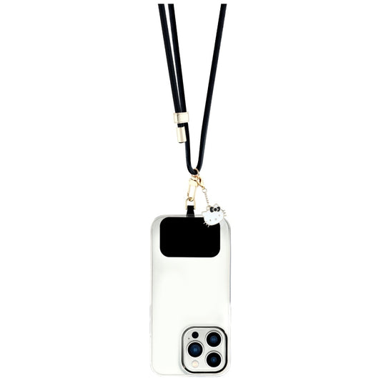 Hello Kitty Crossbody kaiš za telefon, crni