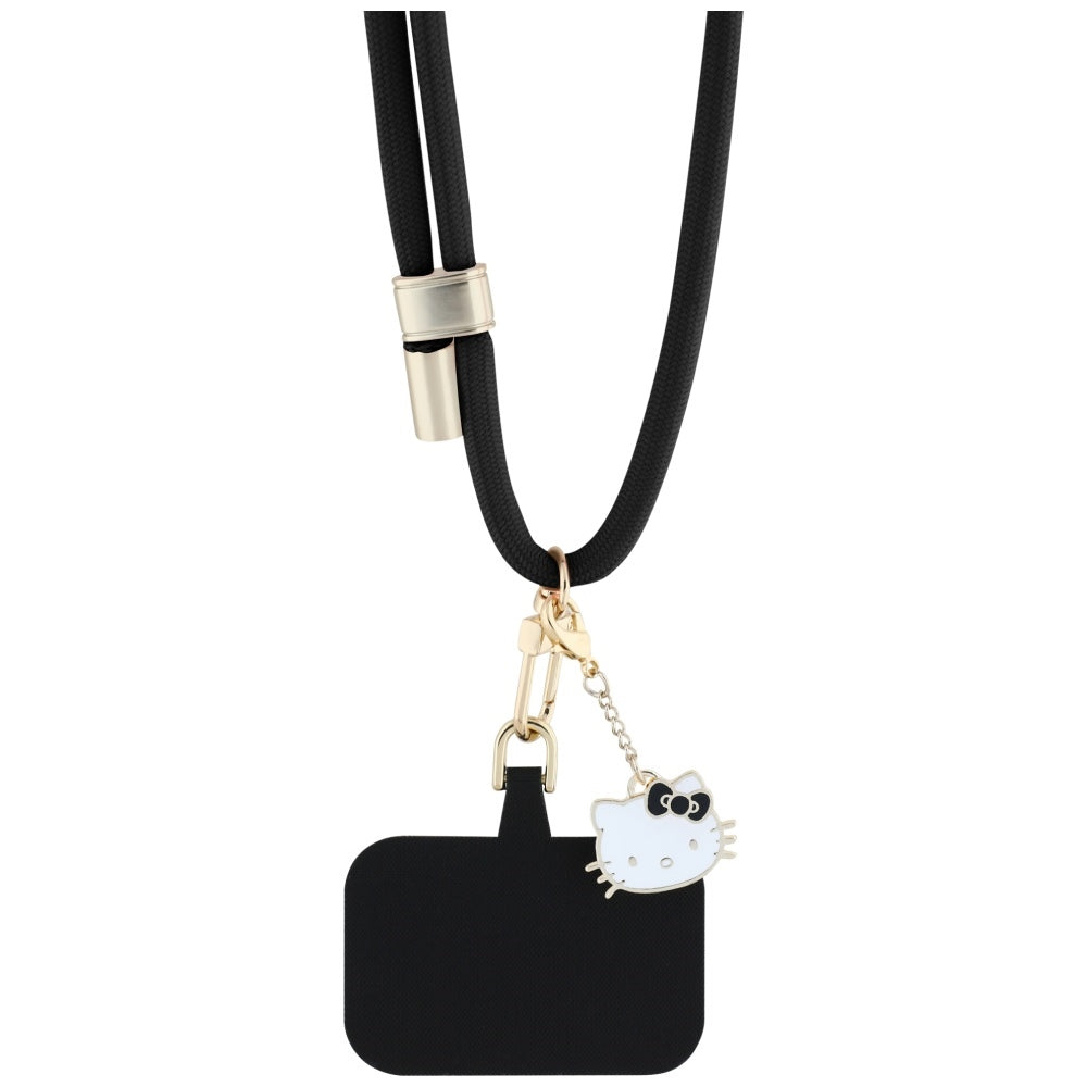Hello Kitty Crossbody kaiš za telefon, crni