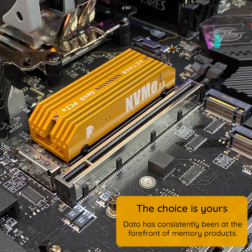 Solid State Drive (SSD) Dato Ares Aethon, NVME M.2, PCIe Gen5x4, 4TB, Crni ARSAT-4TB