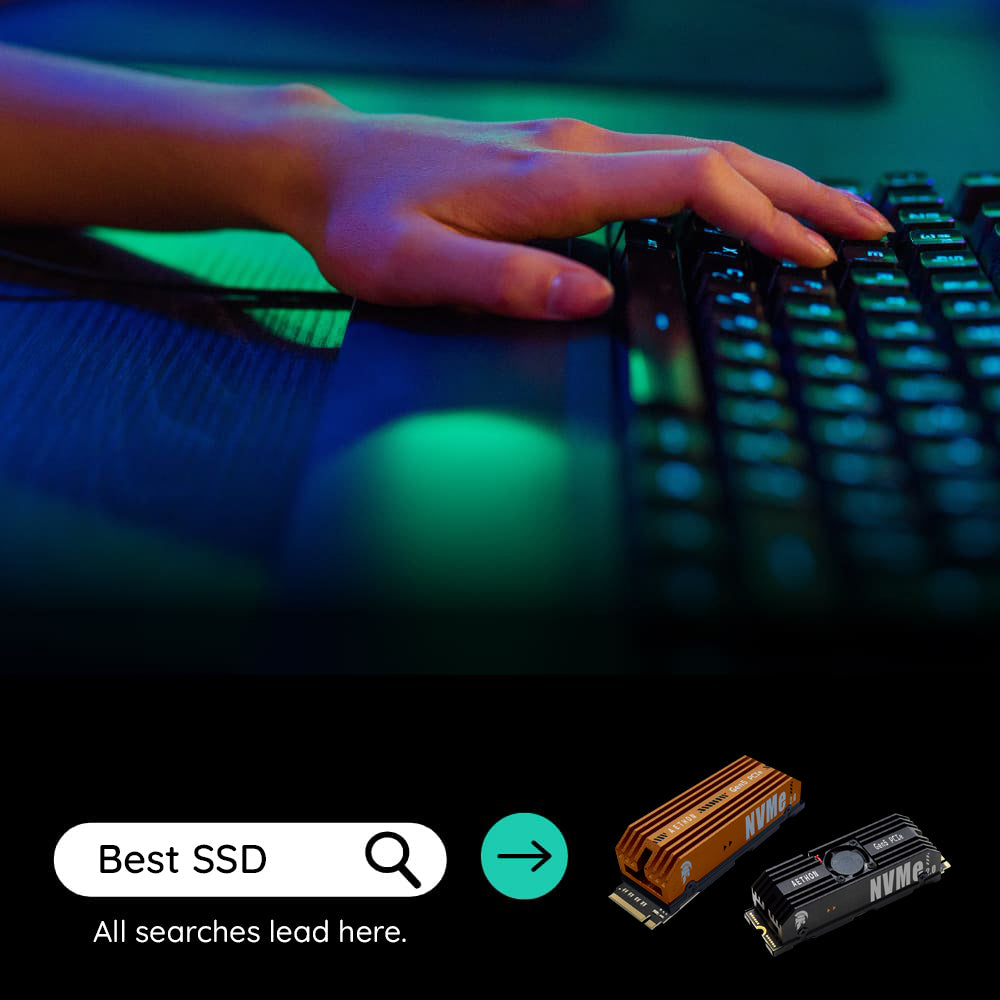 Solid State Drive (SSD) Dato Ares Aethon, NVME M.2, PCIe Gen5x4, 4TB, Crni ARSAT-4TB