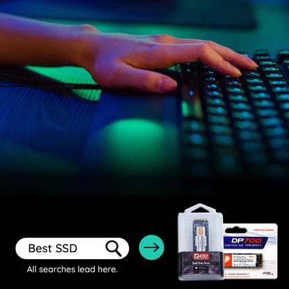 Solid State Drive (SSD) Dato DP800, NVME M.2 2280, PCIe, 512GB, Crni DP800SSD-512GB