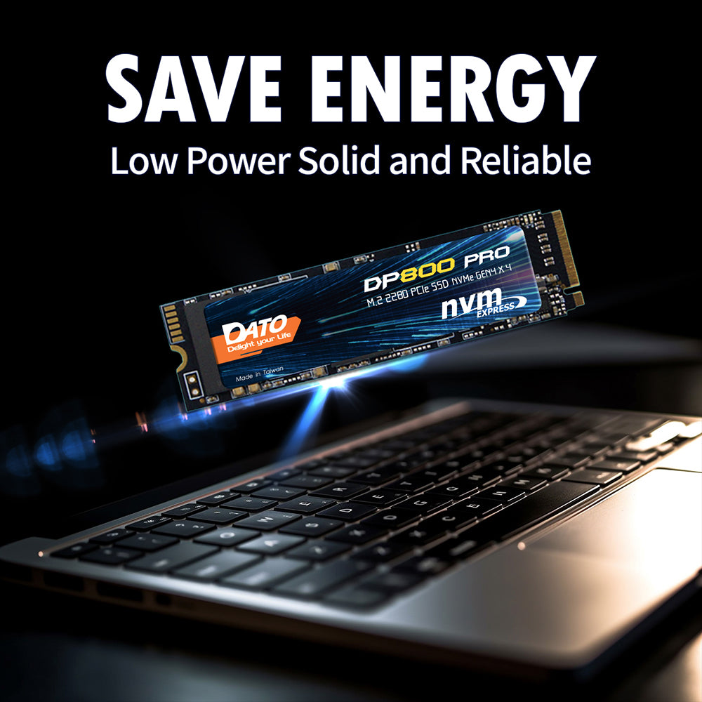Solid State Drive (SSD) Dato DP800 Pro, NVME M.2 2280, PCIe, 4TB, Crni DP800PSSD-4TB