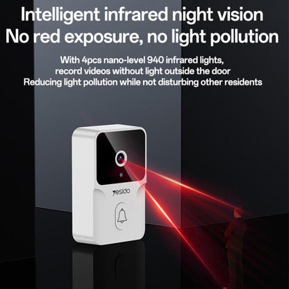 Zvono Yesido KM27, Wi-Fi, 2K, Belo