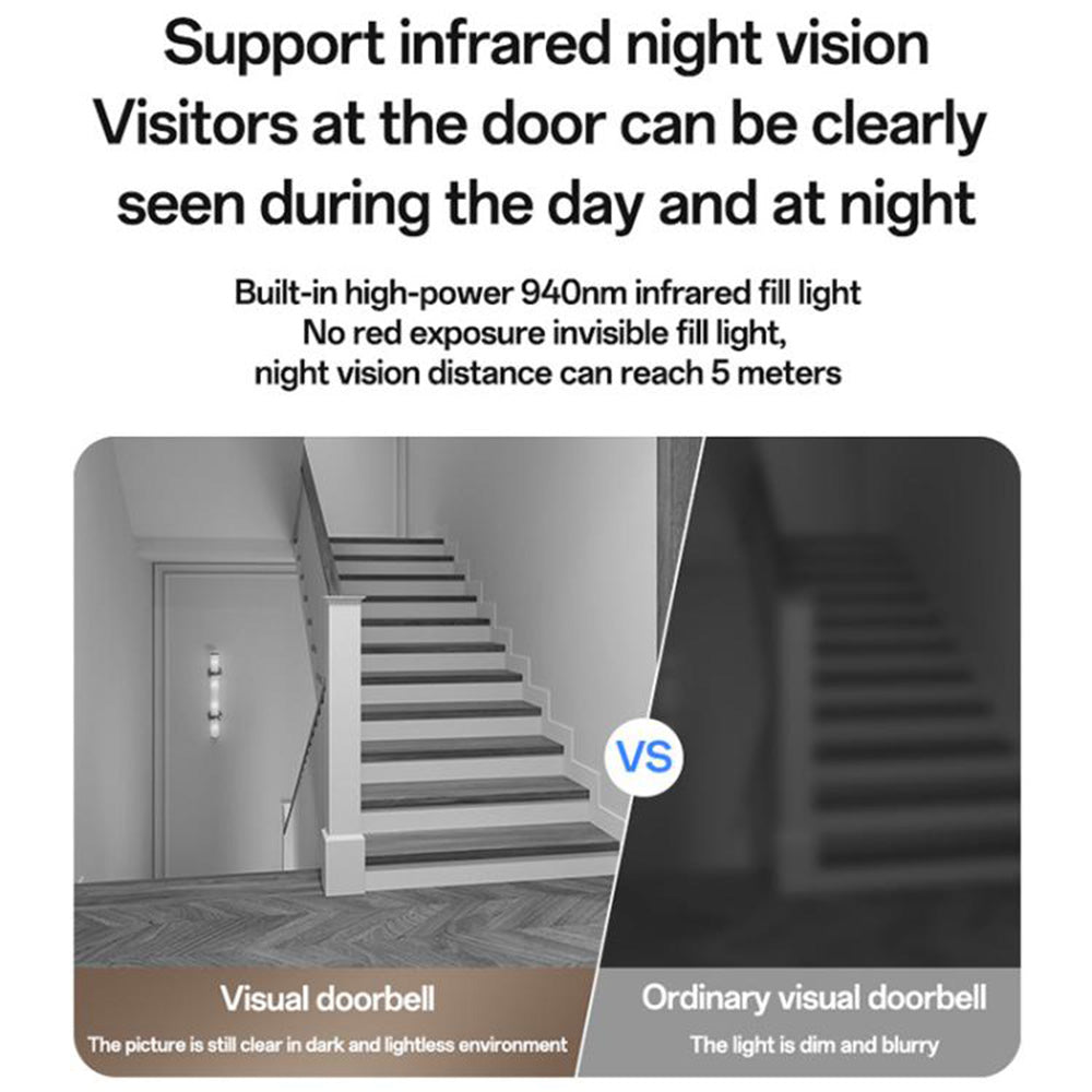 Zvono Yesido KM27, Wi-Fi, 2K, Belo