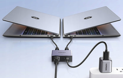 Splitter Mreža UGREEN NW301, RJ45 - 2 x RJ45, Sivi