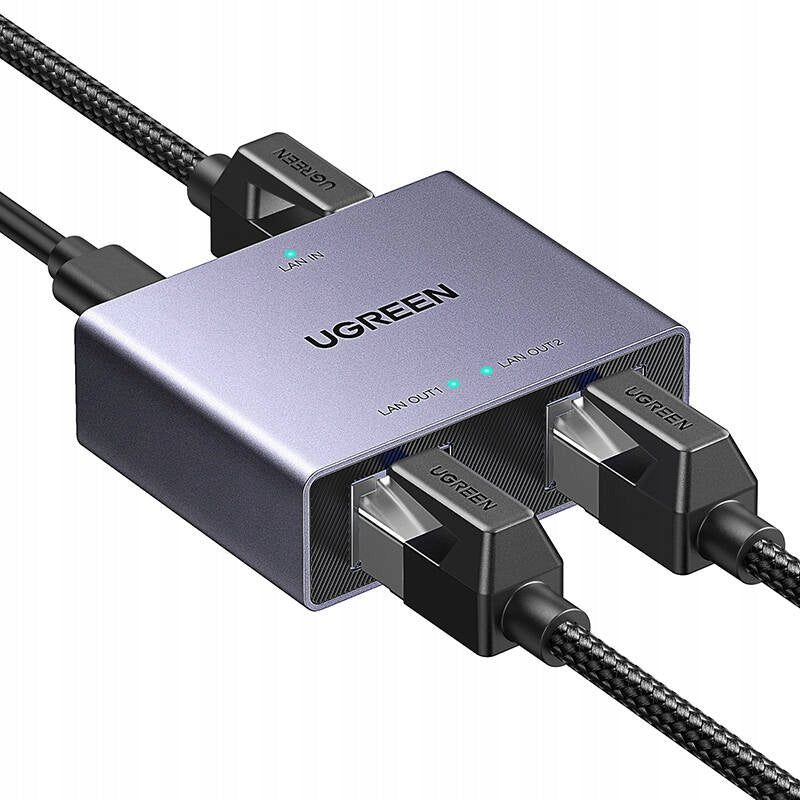 Splitter Mreža UGREEN NW301, RJ45 - 2 x RJ45, Sivi