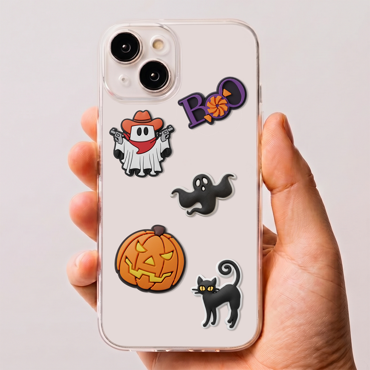 3D OEM Boo nalepnice za masku za telefon / tablet, set od 5 komada, višebojne