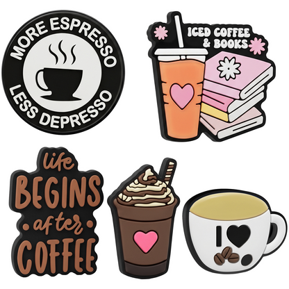 3D nalepnica OEM Coffee za futrolu telefona / tableta, set od 5 komada, raznobojno