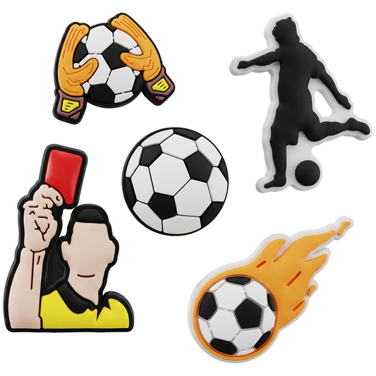 3D nalepnica OEM Football za futrolu za telefon / tablet, set od 5 komada, raznobojno