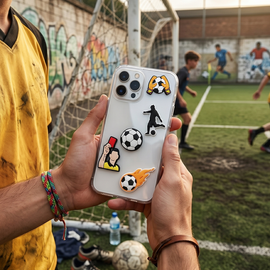 3D nalepnica OEM Football za futrolu za telefon / tablet, set od 5 komada, raznobojno