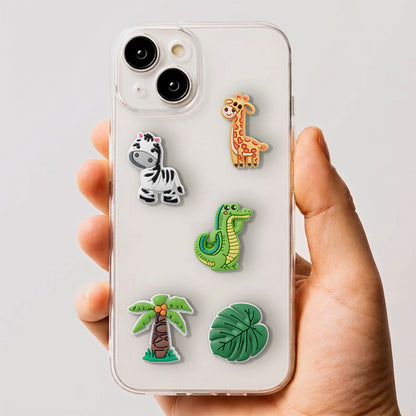 3D OEM Jungle nalepnica za futrolu telefona / tableta, set od 5 komada, više boja