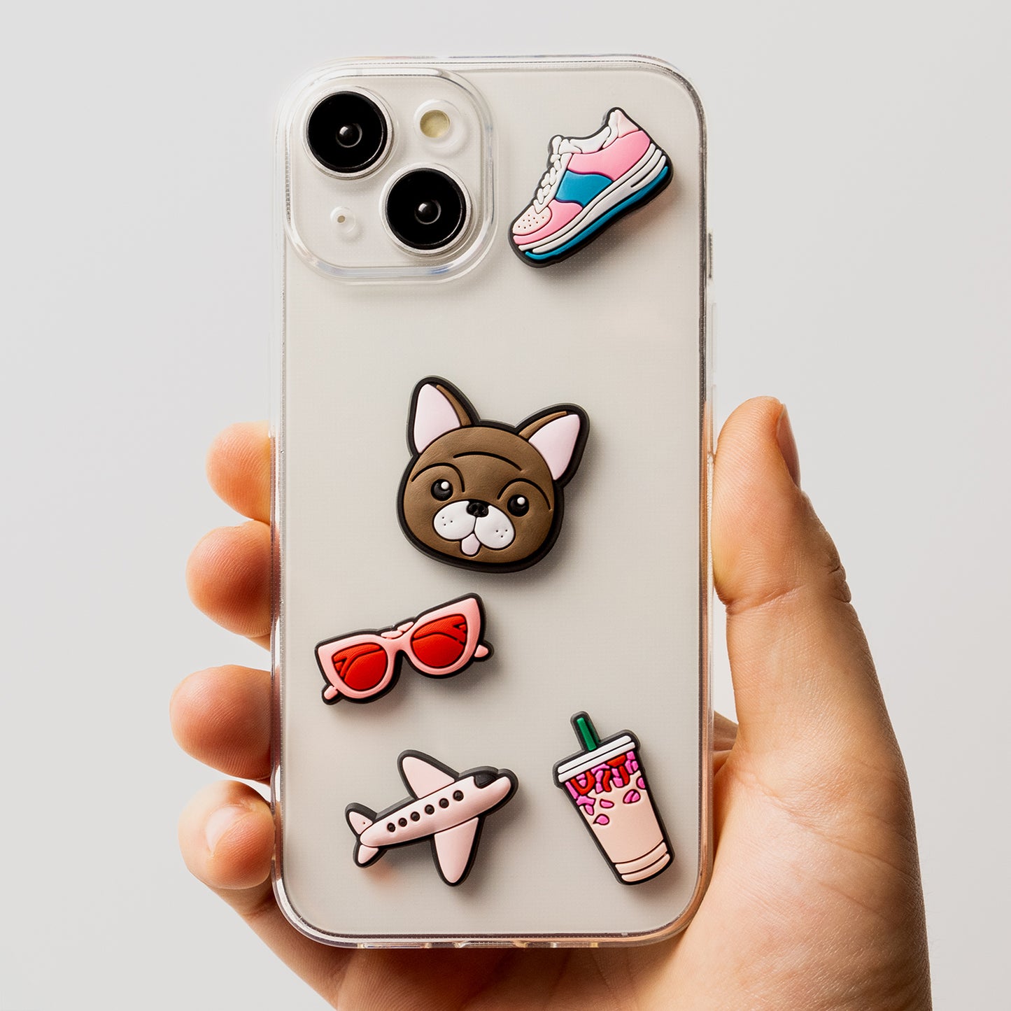 3D OEM Lifestyle nalepnica za futrolu telefona / tableta, set od 5 komada, roze
