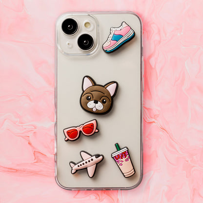 3D OEM Lifestyle nalepnica za futrolu telefona / tableta, set od 5 komada, roze