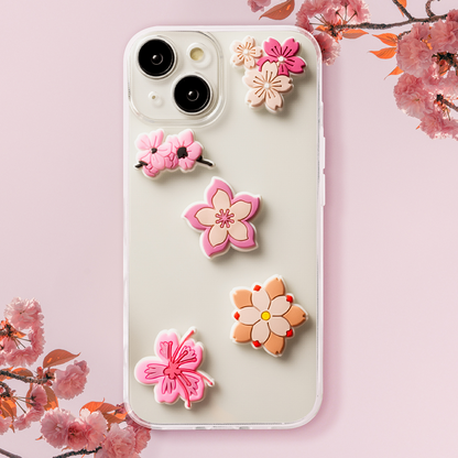 3D nalepnica OEM Pink Blossom za futrolu telefona / tableta, set od 5 komada, više boja