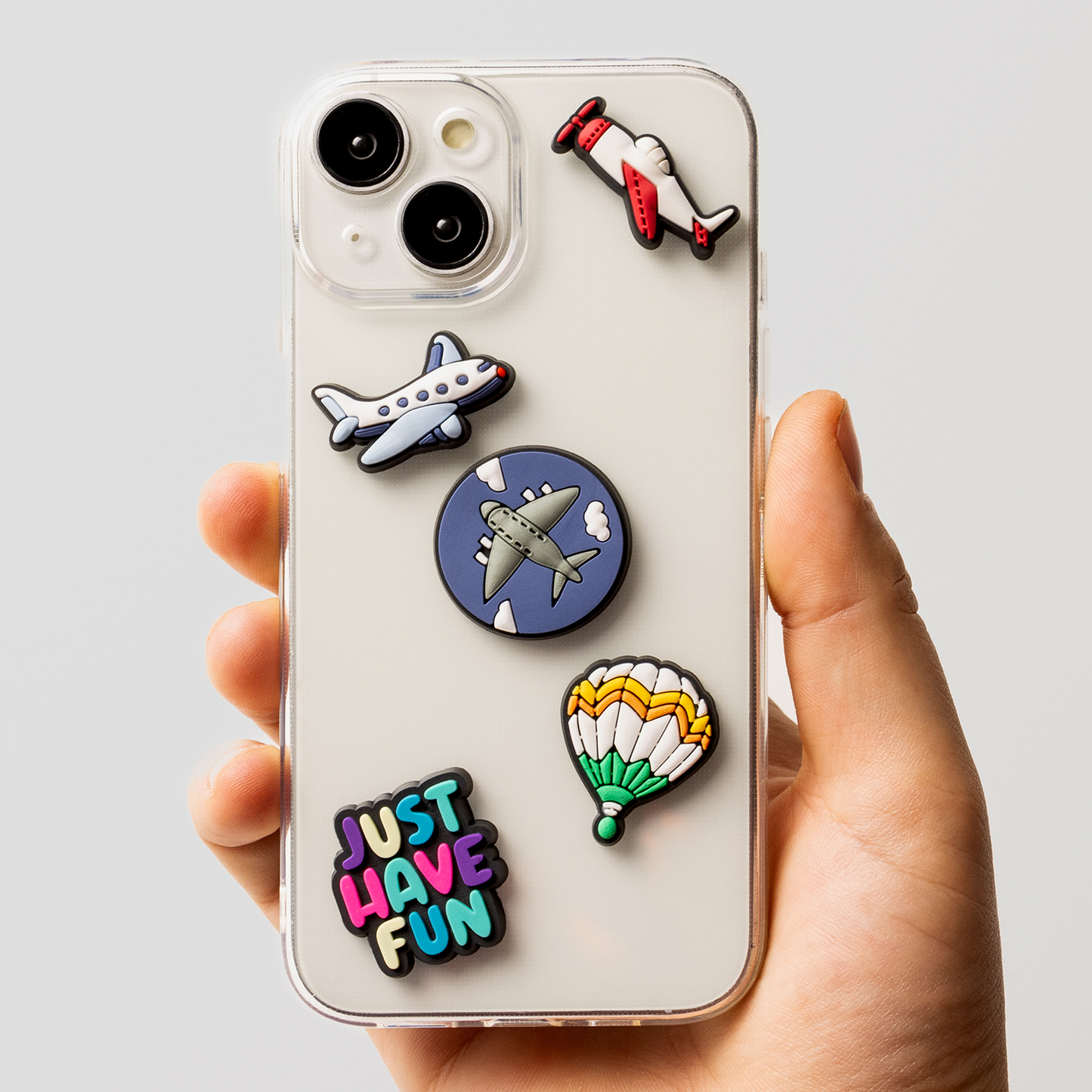 3D OEM Travel nalepnica za futrolu telefona / tableta, set od 5 komada, više boja