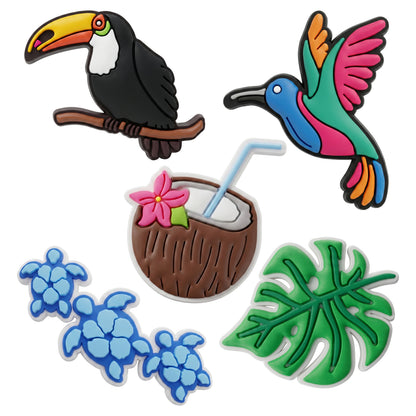 3D nalepnica OEM Tropical Birds za futrolu za telefon / tablet, set od 5 komada, višebojno