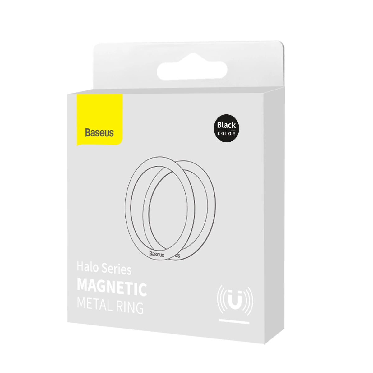 Metallic Sticker Baseus Halo Series, Set 2 pieces, Black PCCH000001 