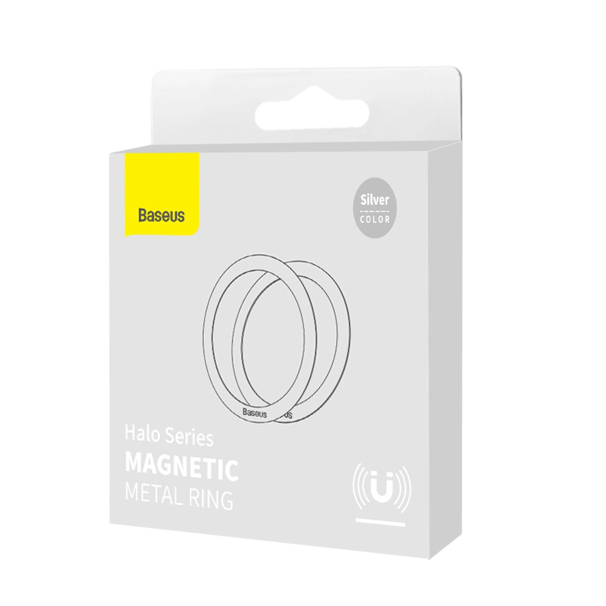 Metallic Sticker Baseus Halo Series, Set 2 pieces, Silver PCCH000012 