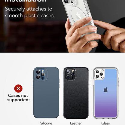 Metalik nalepnica ESR HaloLock, Set 2 komada, Bela