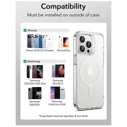 Metalik nalepnica ESR HaloLock, Set 2 komada, Bela