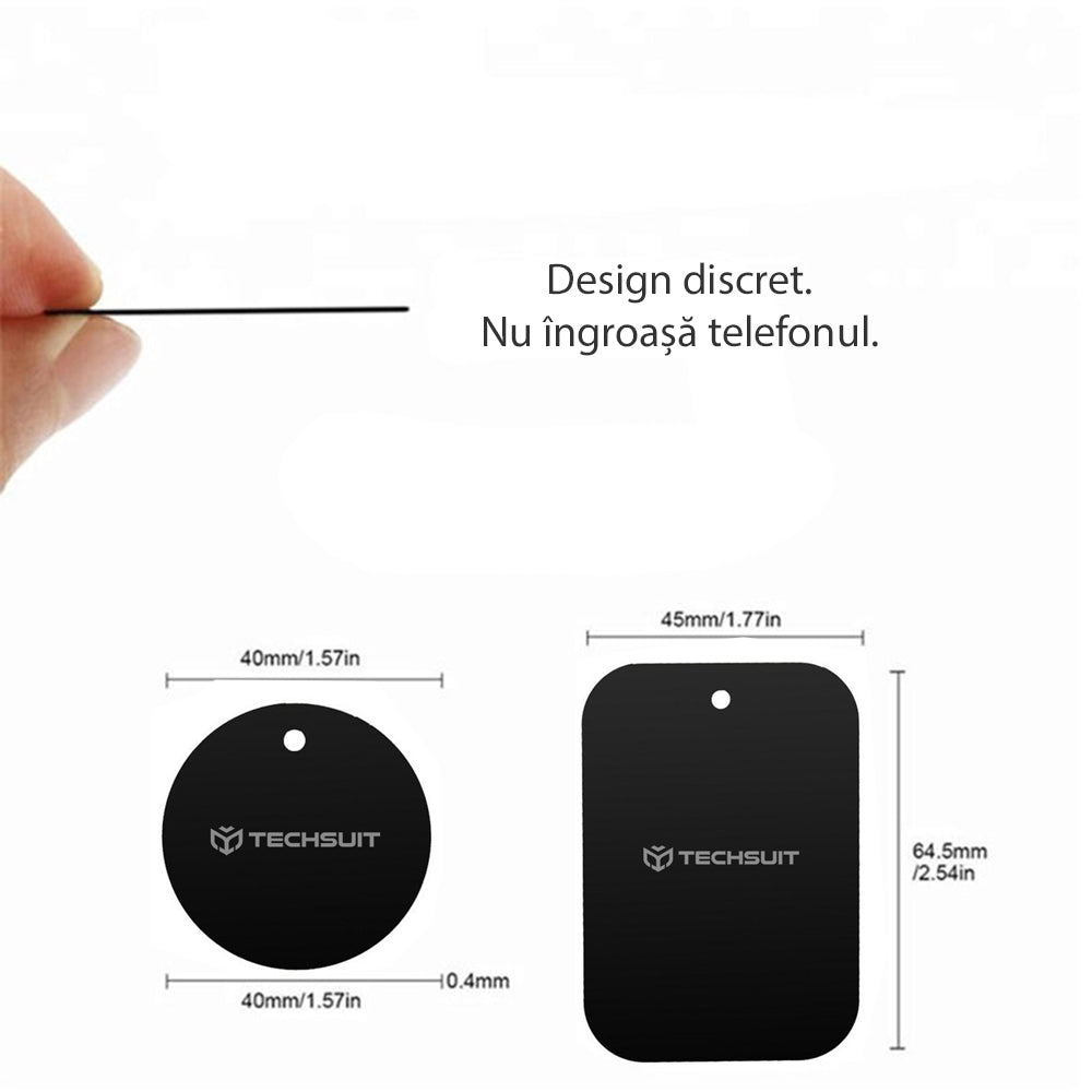 Stiker Metalik Techsuit MP03 2in1, Crni