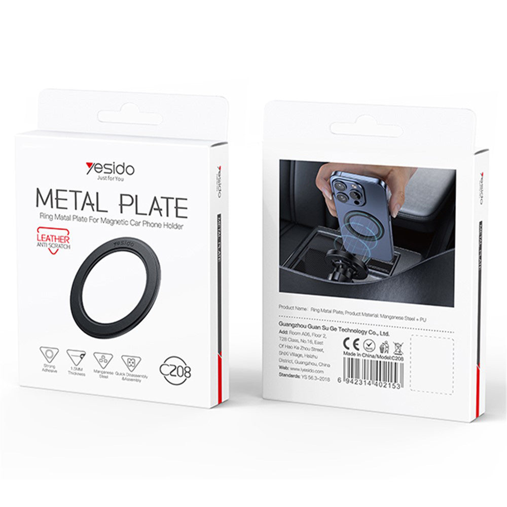 Stiker Metalik Yesido C208, Crni