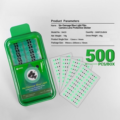 Sticker zaštita kamere 2UUL DA33, Set 500 komada