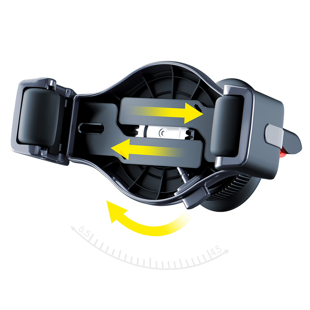 Auto nosač 3MK Memo Hug, 4.5inch - 6.7inch, Crni