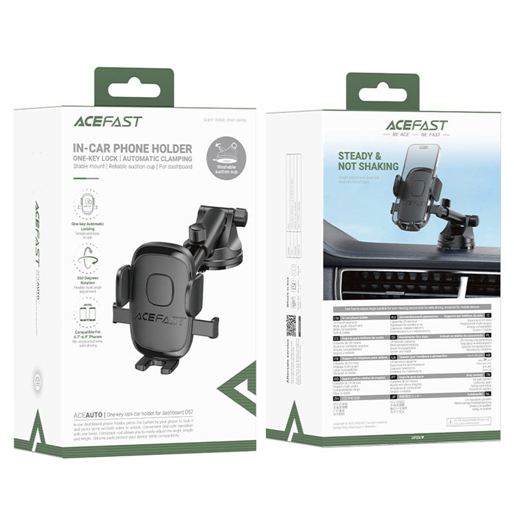 Auto nosač Acefast D57, 4.7inch - 6.9inch, Crni