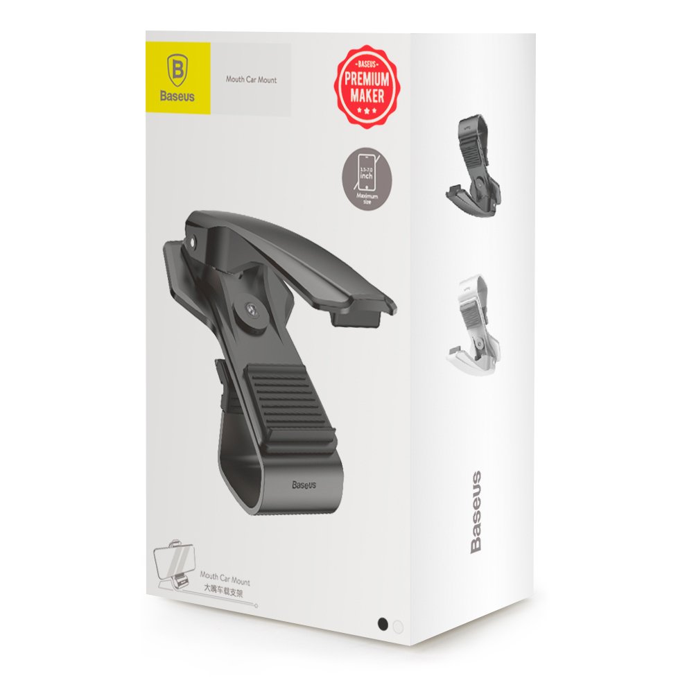 Auto nosač Baseus Mouth, 3.5inch - 7inch, Crni SUDZ-01